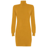 Yes Zee Yellow Viscose Dress -   -  Yes Zee.