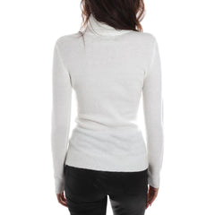 Yes Zee White Viscose Sweater -   -  Yes Zee.