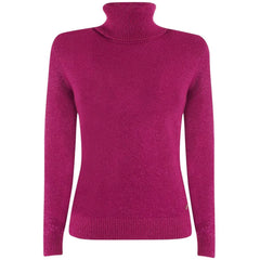 Yes Zee Fuchsia Viscose Sweater -   -  Yes Zee.