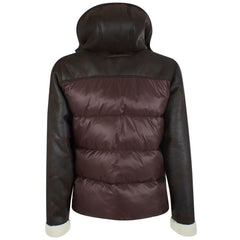 Yes Zee Brown Nylon Men's Quilted Jacket -   -  Yes Zee.