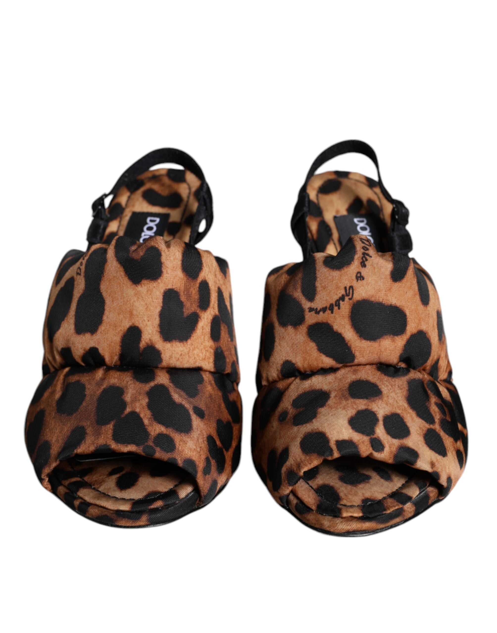 Dolce & Gabbana Brown Leopard Keira Slingback Sandals Shoes -   -  Dolce & Gabbana. Dolce & Gabbana Brown Leopard Keira Slingback Sandals Shoes -   -  Dolce & Gabbana.
