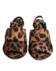 Dolce & Gabbana Brown Leopard Keira Slingback Sandals Shoes -   -  Dolce & Gabbana.