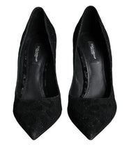 Dolce & Gabbana Black Leopard Lurex High Heels Pumps Shoes -   -  Dolce & Gabbana.