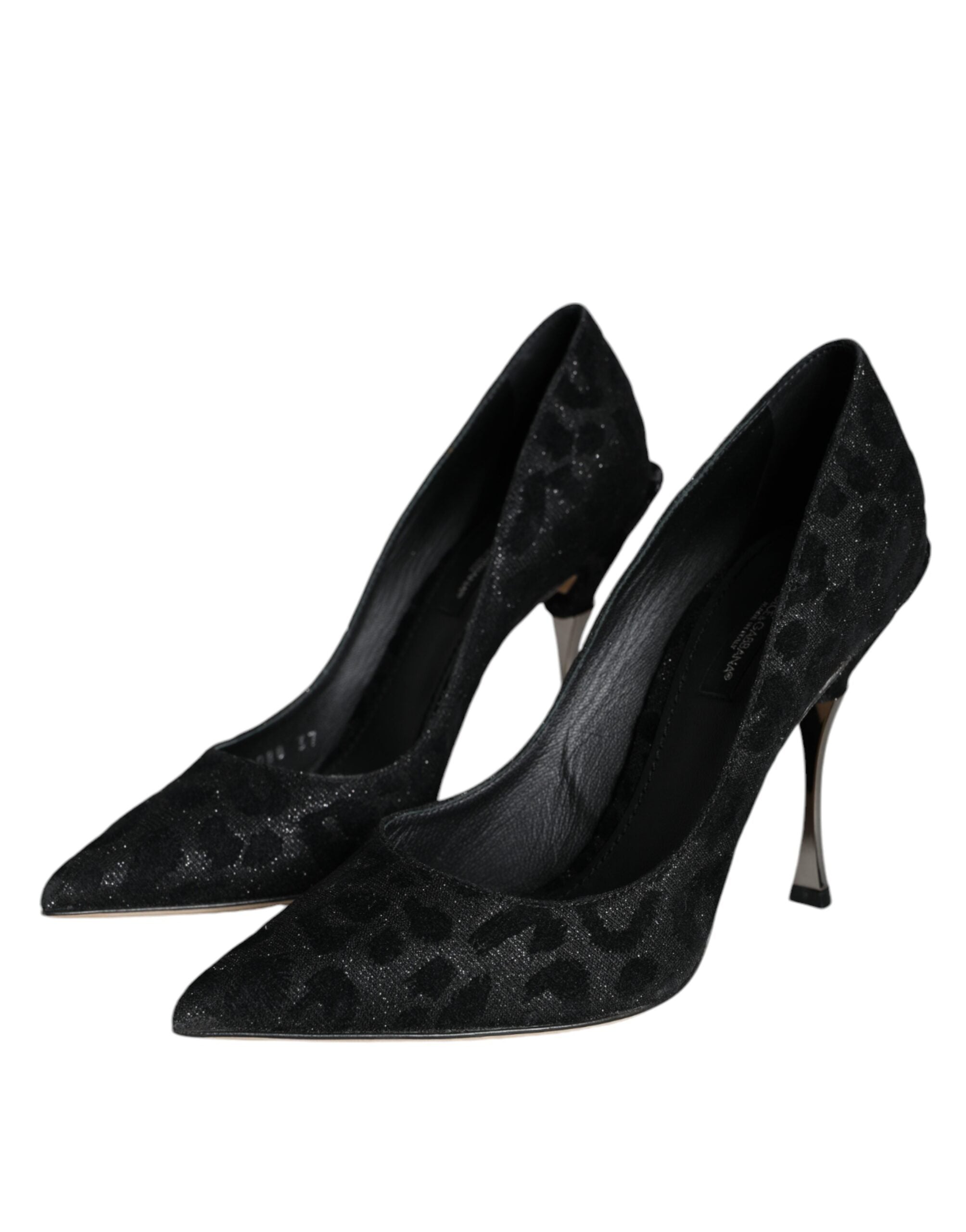 Dolce & Gabbana Black Leopard Lurex High Heels Pumps Shoes -   -  Dolce & Gabbana. Dolce & Gabbana Black Leopard Lurex High Heels Pumps Shoes -   -  Dolce & Gabbana.