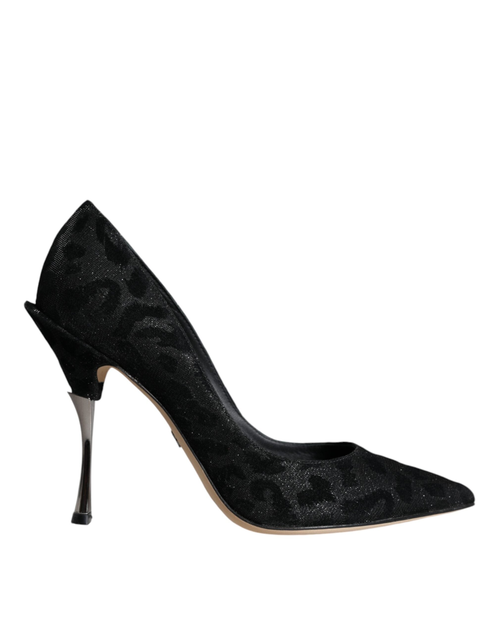 Dolce & Gabbana Black Leopard Lurex High Heels Pumps Shoes -   -  Dolce & Gabbana.