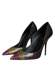 Dolce & Gabbana Multicolor Exotic Leather Heels Pumps Shoes -   -  Dolce & Gabbana.