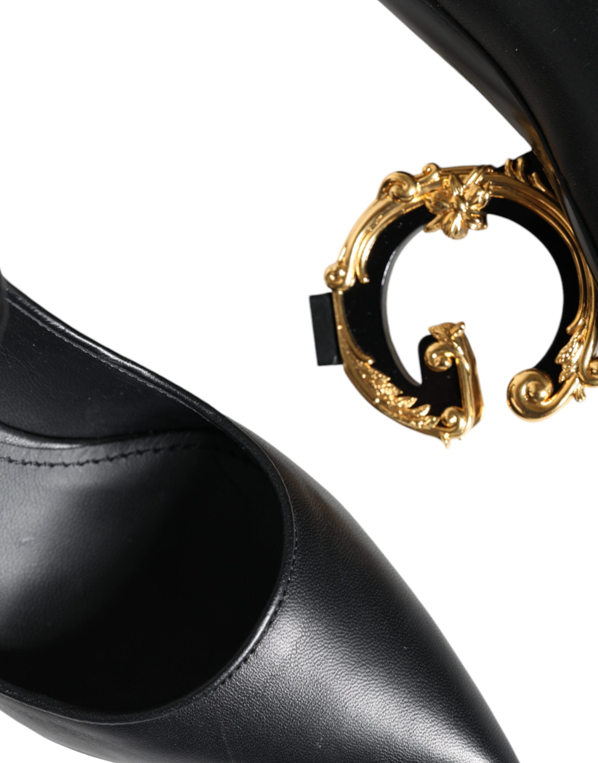 Dolce & Gabbana Black Leather Logo Heels Mary Janes Pumps Shoes -   -  Dolce & Gabbana. Dolce & Gabbana Black Leather Logo Heels Mary Janes Pumps Shoes -   -  Dolce & Gabbana.