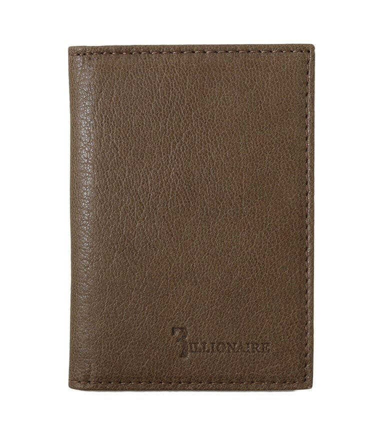 Billionaire Italian Couture Brown Leather Bifold Wallet -  Leather Wallet for Men -  Billionaire Italian Couture. Billionaire Italian Couture Brown Leather Bifold Wallet -  Leather Wallet for Men -  Billionaire Italian Couture.