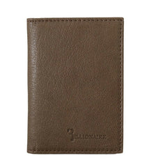 Billionaire Italian Couture Brown Leather Bifold Wallet -  Leather Wallet for Men -  Billionaire Italian Couture.