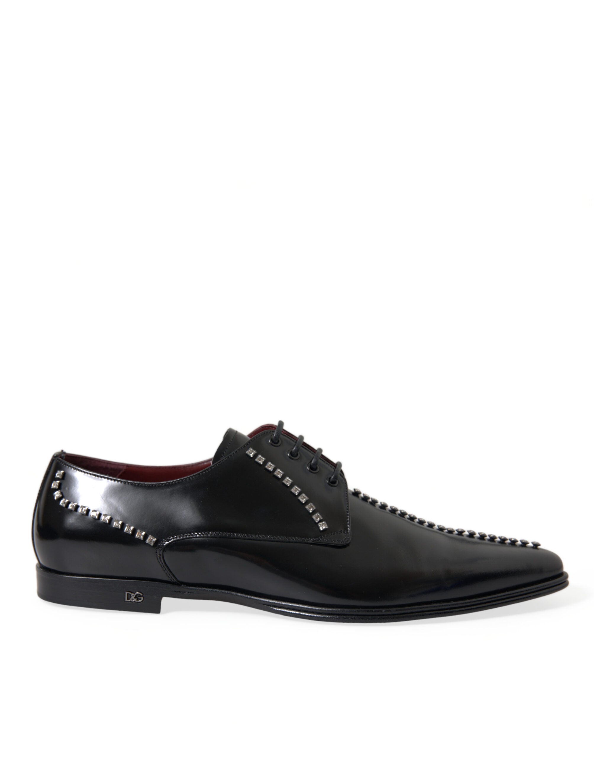 Dolce & Gabbana Black Leather Crystal Dress Formal Shoes -   -  Dolce & Gabbana.