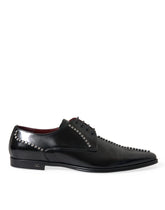 Dolce & Gabbana Black Leather Crystal Dress Formal Shoes -   -  Dolce & Gabbana.