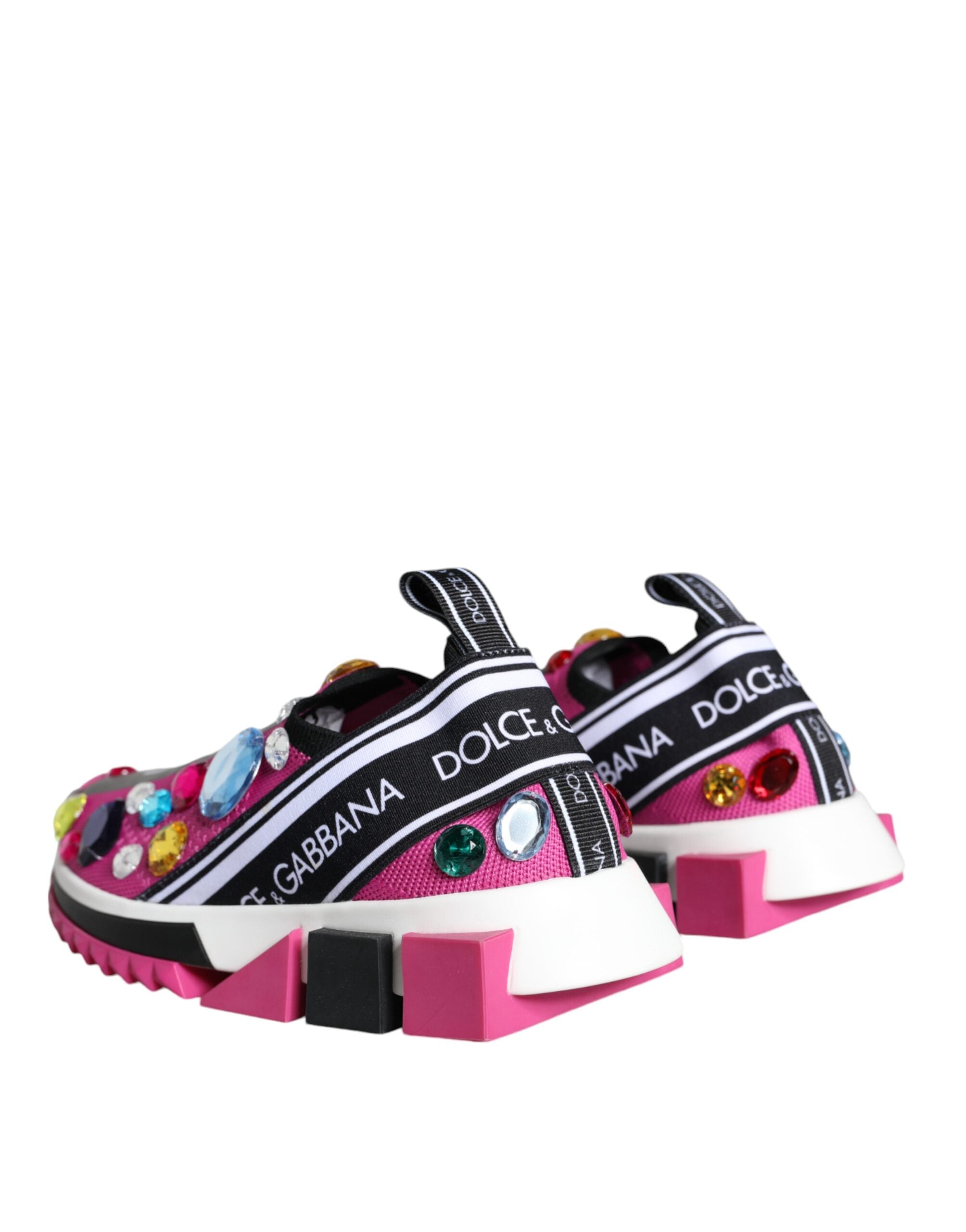 Dolce & Gabbana Pink Sorrento Crystals Low Top Sneakers Shoes -   -  Dolce & Gabbana. Dolce & Gabbana Pink Sorrento Crystals Low Top Sneakers Shoes -   -  Dolce & Gabbana.