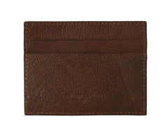 Billionaire Italian Couture Brown Leather Cardholder Wallet -  Leather Wallet for Men -  Billionaire Italian Couture.