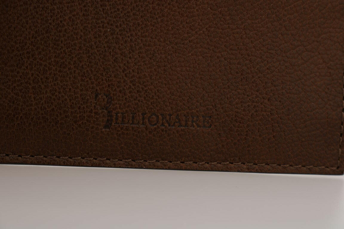 Billionaire Italian Couture Brown Leather Cardholder Wallet -  Leather Wallet for Men -  Billionaire Italian Couture. Billionaire Italian Couture Brown Leather Cardholder Wallet -  Leather Wallet for Men -  Billionaire Italian Couture.