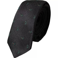 Dolce & Gabbana Black Fantasy 100% Silk Adjustable Men Tie -  Neckties, Men -  Dolce & Gabbana.