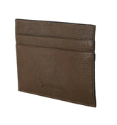 Billionaire Italian Couture Brown Leather Cardholder Wallet -   -  Billionaire Italian Couture.