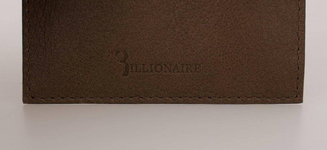 Billionaire Italian Couture Brown Leather Cardholder Wallet -   -  Billionaire Italian Couture. Billionaire Italian Couture Brown Leather Cardholder Wallet -   -  Billionaire Italian Couture.