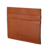 Billionaire Italian Couture Brown Leather Cardholder Wallet -  Leather Wallet for Men -  Billionaire Italian Couture.