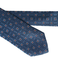 Dolce & Gabbana Blue Patterned 100% Silk Adjustable Men Tie -  Neckties, Men -  Dolce & Gabbana.