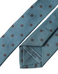 Dolce & Gabbana Green Black Polka Dot Silk Adjustable Men Tie -  Neckties, Men -  Dolce & Gabbana.