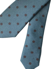 Dolce & Gabbana Green Black Polka Dot Silk Adjustable Men Tie -  Neckties, Men -  Dolce & Gabbana.