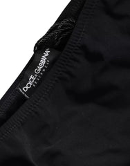 Dolce & Gabbana Black Nylon Swimwear Beachwear Bottom Bikini - - Dolce & Gabbana.