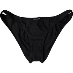 Dolce & Gabbana Black Nylon Swimwear Beachwear Bottom Bikini - - Dolce & Gabbana.