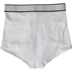 Dolce & Gabbana White Cotton Stretch Branded Logo Underwear -   -  Dolce & Gabbana.
