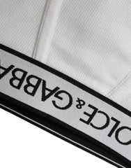 Dolce & Gabbana White Cotton Stretch Branded Logo Underwear -   -  Dolce & Gabbana.