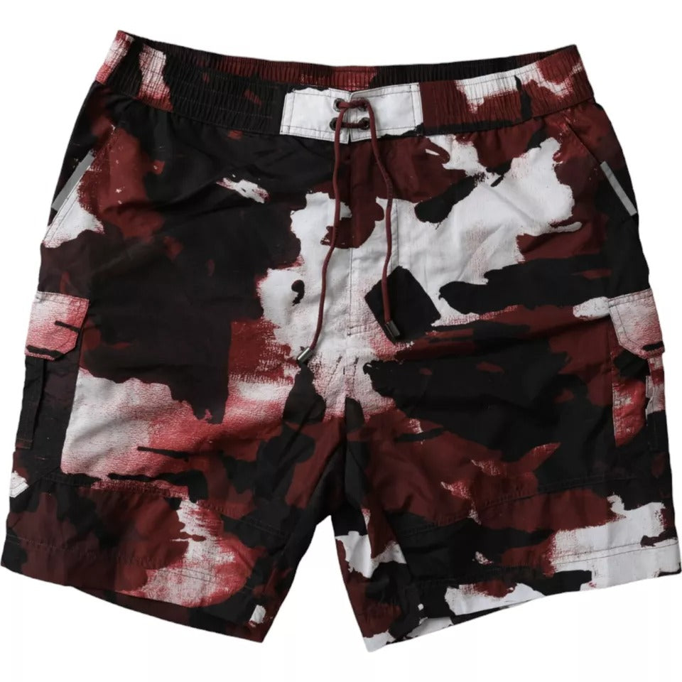 Dolce & Gabbana Multicolor Camouflage DG Logo Beachwear Shorts Swimwear -   -  Dolce & Gabbana.