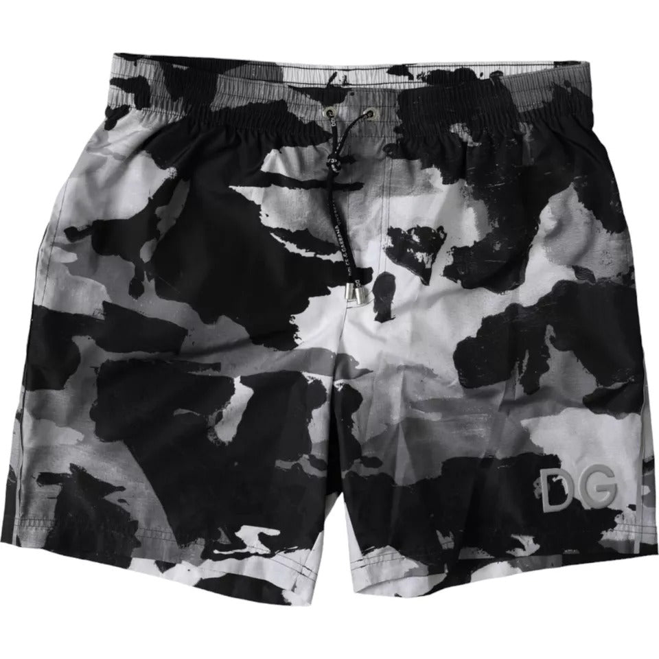 Dolce & Gabbana Multicolor Camouflage DG Logo Beachwear Shorts Swimwear -   -  Dolce & Gabbana.