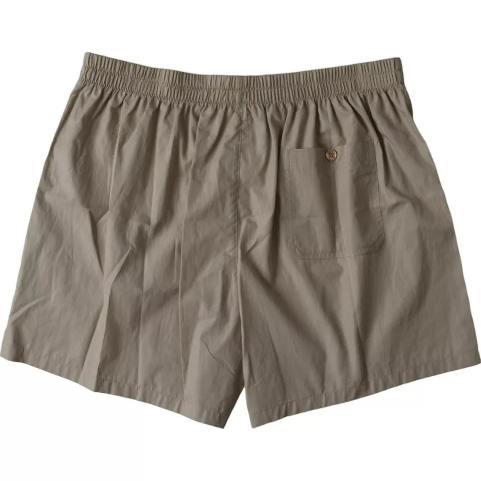 Dolce & Gabbana Brown Cotton Regular Boxer Shorts Underwear -   -  Dolce & Gabbana.