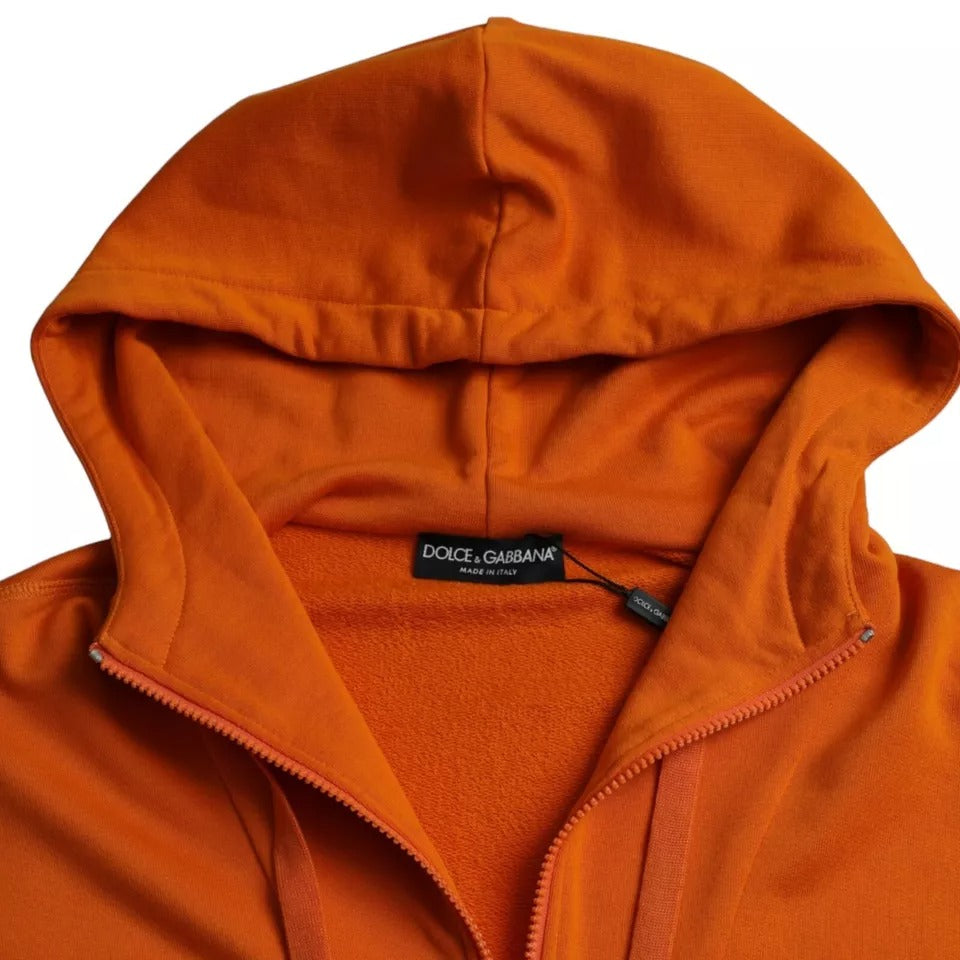 Dolce & Gabbana Orange Hooded Pullover Sweatshirt Sweater -   -  Dolce & Gabbana. Dolce & Gabbana Orange Hooded Pullover Sweatshirt Sweater -   -  Dolce & Gabbana.