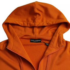 Dolce & Gabbana Orange Hooded Pullover Sweatshirt Sweater -   -  Dolce & Gabbana.