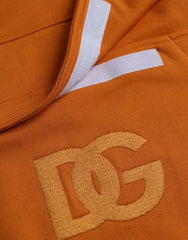 Dolce & Gabbana Orange Hooded Pullover Sweatshirt Sweater -   -  Dolce & Gabbana.