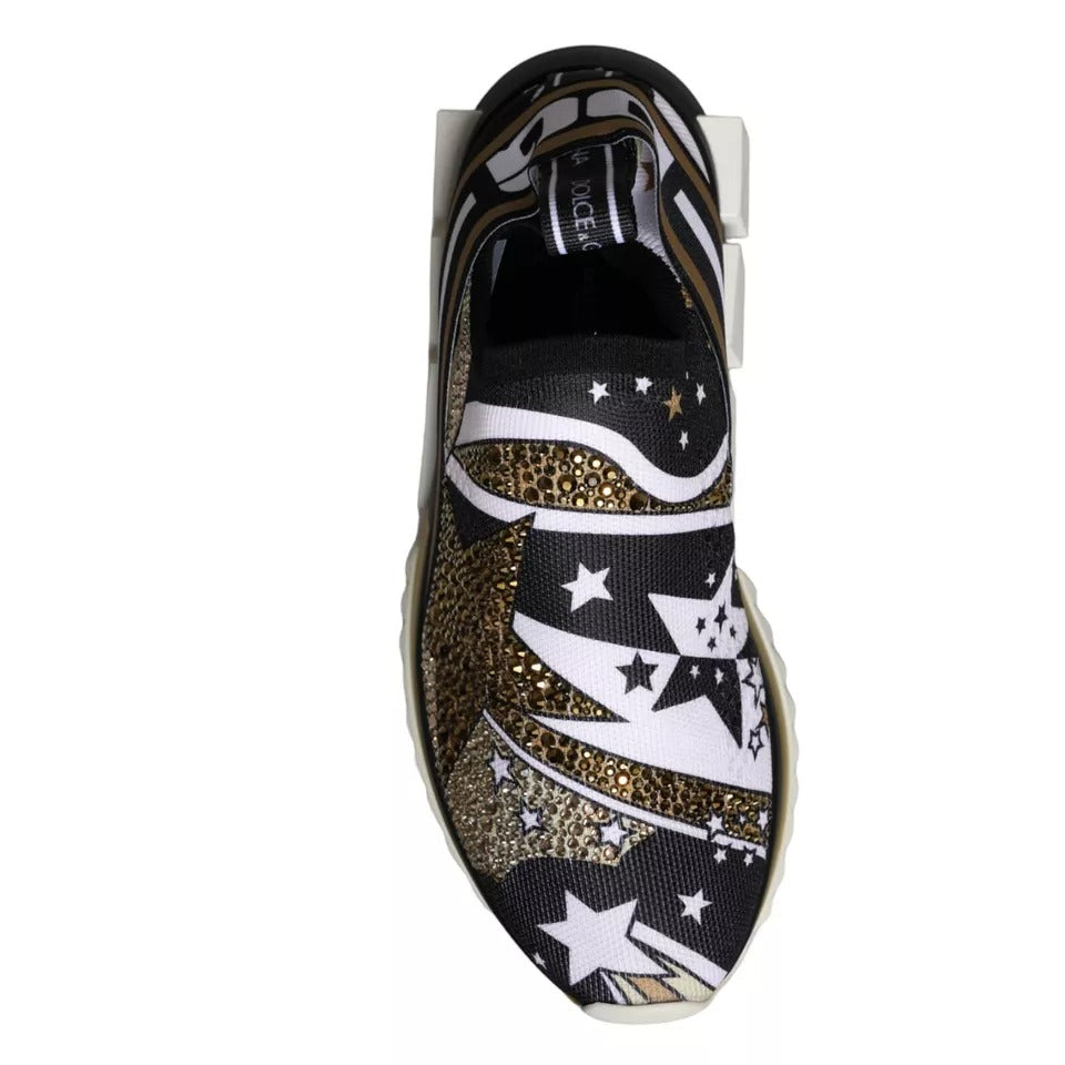 Dolce & Gabbana Multicolor Comet Star Print Sorrento Sneakers Shoes -   -  Dolce & Gabbana. Dolce & Gabbana Multicolor Comet Star Print Sorrento Sneakers Shoes -   -  Dolce & Gabbana.