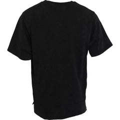 Dolce & Gabbana Black Graphic Print Cotton Crew Neck T-shirt -   -  Dolce & Gabbana.