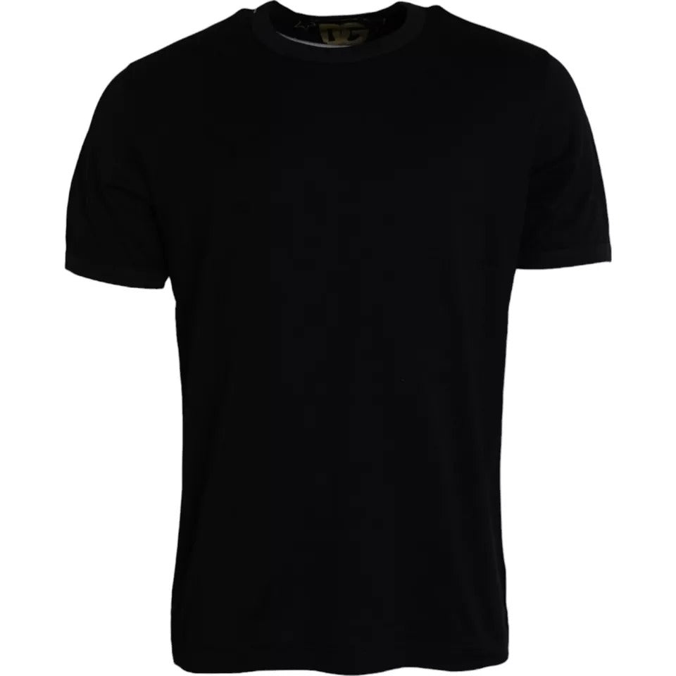 Dolce & Gabbana Black Cotton Round Neck Short Sleeves Men T-shirt -   -  Dolce & Gabbana. Dolce & Gabbana Black Cotton Round Neck Short Sleeves Men T-shirt -   -  Dolce & Gabbana.