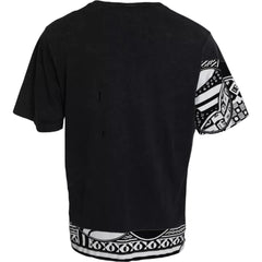 Dolce & Gabbana Black Graphic Printed Cotton Short Sleeves T-shirt -   -  Dolce & Gabbana.