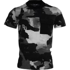 Dolce & Gabbana Multicolor Camouflage Cotton Crewneck T-shirt -   -  Dolce & Gabbana.