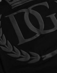 Dolce & Gabbana Black Logo Embossed Cotton Crew Neck T-shirt -   -  Dolce & Gabbana.
