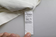 Dolce & Gabbana White Bandana Print Cotton Short Sleeves Men T-shirt -   -  Dolce & Gabbana.