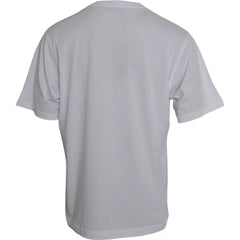 Dolce & Gabbana White Logo Round Neck Short Sleeves T-shirt -   -  Dolce & Gabbana.