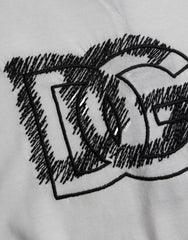 Dolce & Gabbana White Logo Round Neck Short Sleeves T-shirt -   -  Dolce & Gabbana.