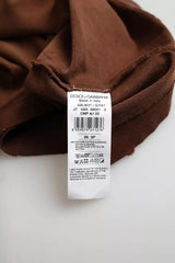 Dolce & Gabbana Brown Color Splash Cotton Crew Neck T-shirt -   -  Dolce & Gabbana.