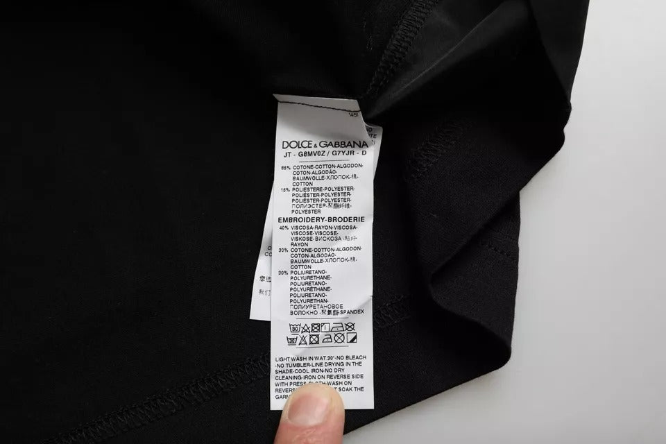 Dolce & Gabbana Black Cotton Pocket Short Sleeves Men T-shirt -   -  Dolce & Gabbana. Dolce & Gabbana Black Cotton Pocket Short Sleeves Men T-shirt -   -  Dolce & Gabbana.