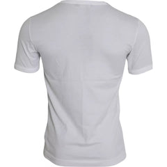 Dolce & Gabbana White King Of Love Round Neck Short Sleeves T-shirt -   -  Dolce & Gabbana.