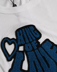 Dolce & Gabbana White King Of Love Round Neck Short Sleeves T-shirt -   -  Dolce & Gabbana.