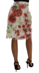 Dolce & Gabbana Floral Patterned Pencil Straight Skirt -   -  Dolce & Gabbana.