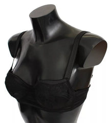 Dolce & Gabbana Black Silk Lace Balconcino Bra Underwear -   -  Dolce & Gabbana.